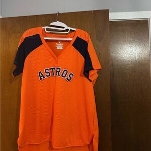 Fanatics Orange and Navy Houston Astros Women's Jersey Top